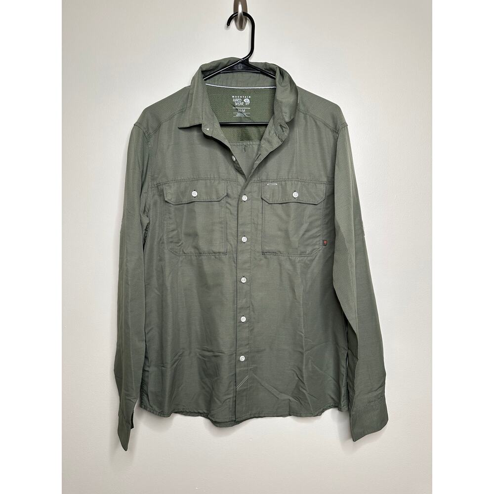 Mountain Hardwear Men's Casual Button Down Shirt - Olive Green